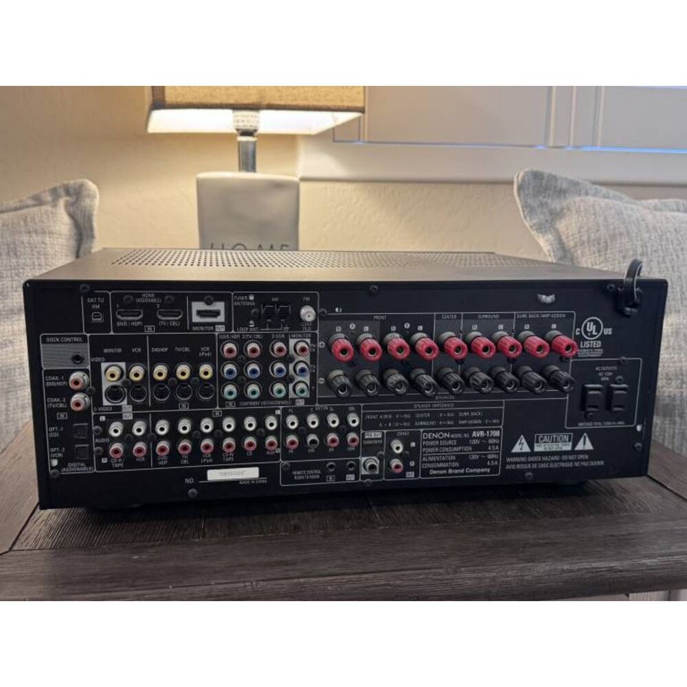 Denon AVR-1708 Multi Zone Home Theater AV Receiver HDMI Dolby DTS